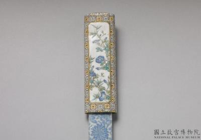 图片[2]-Toothpick holder with imperial poem and flower decoration in yangcai enamels, Qing dynasty, Qianlong reign (1736-1795)-China Archive